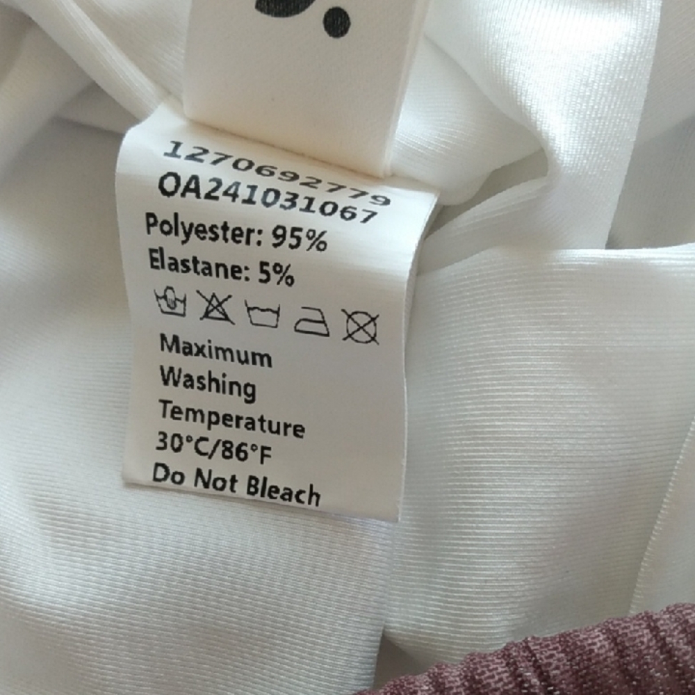 Commense Brown and White Brushstroke Maxi Dress Women's XS -Long  Ruched Sleeves - Picture 13 of 15